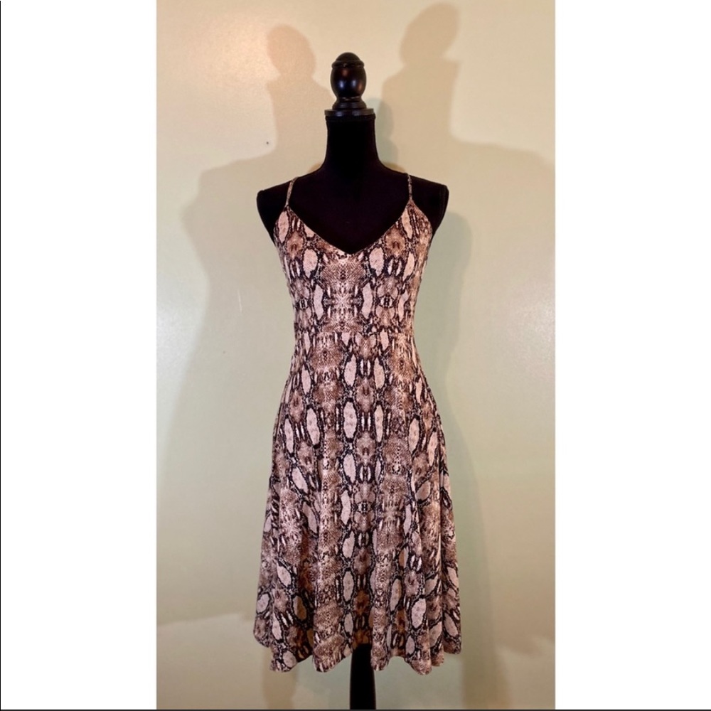 Socialite snakeskin sundress